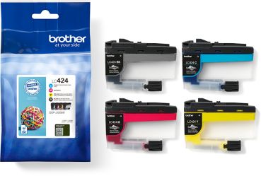 BROTHER Valuepack Tinte CMYBK LC-424VAL DCP-J1200 750 Seiten