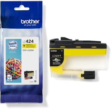 BROTHER Tintenpatrone yellow LC-424Y DCP-J1200 750 Seiten