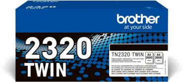 BROTHER Toner Twin Pack schwarz TN-2320TWIN HL-L2340/L2360 2x2600 Seiten