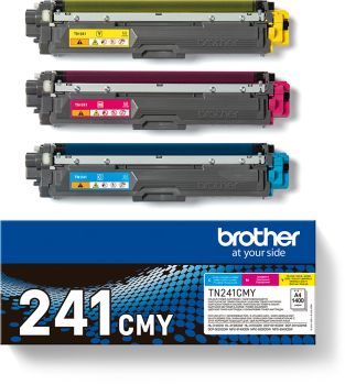 BROTHER Toner Multipack CMY TN-241CMY HL-3140/3170 1400 Seiten