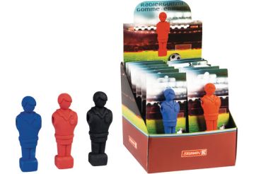 BRUNNEN Radiergummi Kickerfigur 102996538 gelocht für Bleistift