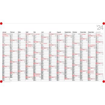 BÜHNER Ch Plakatkalender dt. 2024 PO13-CH-R-FSC 139x79cm