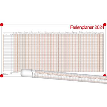 BÜHNER Ch Ferienplaner dt. 2024 UP12-CH-R-FSC 99x49cm