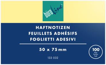 BÜROLINE Haftnotizen 51x76mm 133032 gelb 100 Blatt