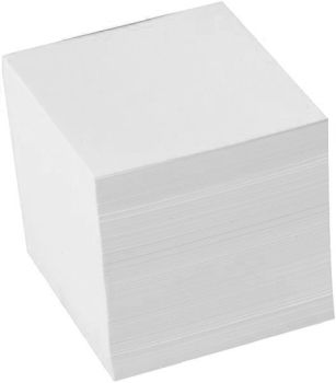 BÜROLINE Zettelbox Papier 98x98mm 376458 weiss, 80gr. 700 Blatt