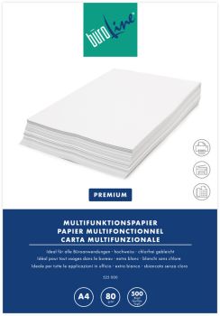 BÜROLINE Kopierpapier FSC A4 525000 80g, weiss 500 Blatt