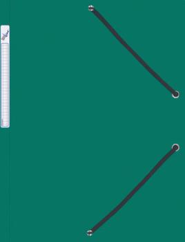 BÜROLINE Gummibandmappe A4 614493 grün, Kunststoff