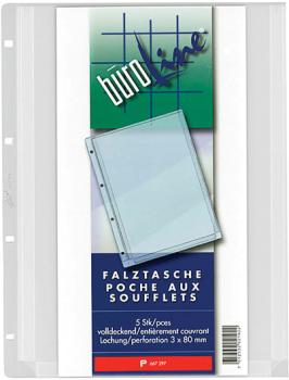 BÜROLINE Falztaschen A4 667297 5 Stück