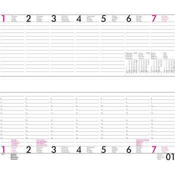 BÜROLINE Wochenplaner 2023 890712 D/F/I/E