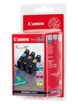 CANON Multipack Tinte CMY CLI-526PACK PIXMA iP 4850 3x9ml