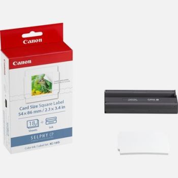 CANON Farbtinte/Kleberset 8,6x5,4cm KC18IS CP 1200 18 Blatt