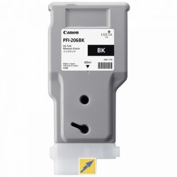 CANON Tintenpatrone schwarz PFI206BK iPF 6400/6450 300ml