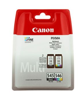 CANON Multipack Tinte schwarz/color PGCL545/6 PIXMA MG 2450/2550 8/9ml