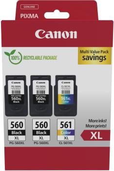 CANON Multipack Tinte XL BKCMY PGCL560/1 Pixma TS5350 2xBKXL & 1xCMYXL