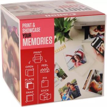 CANON Photo Cube Creative 13x13 pink PP2015x5 Acryl Fotorahmen inkl. 40 Bl.