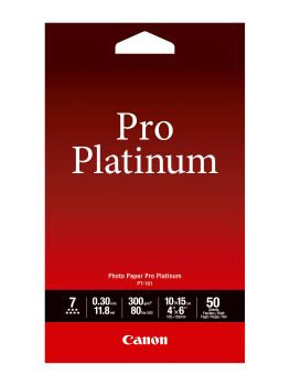 CANON Pro Platinum Photo Pap.10x15cm PT1014x6 InkJet glossy 300g 50 Blatt