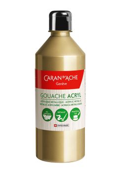 CARAN D'ACHE Deckfarbe Gouache 500ml 2372.999 gold flüssig