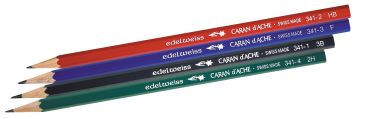 CARAN D'ACHE Bleistift 341 2.25mm 341.371 grau, 4 Stück