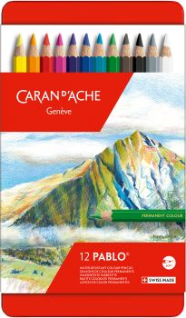 CARAN D'ACHE Farbstifte Pablo 666.312 12 Farben