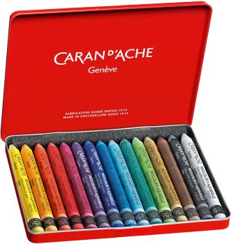 CARAN D'ACHE Wachspastelle Neocolor II 7500.315 15-farbig assortiert