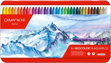 CARAN D'ACHE Wachsmalkreide Neocolor II 7500.384 84 Stück, Box 9mmx10,5cm