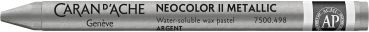 CARAN D'ACHE Wachsmalkreide Neocolor II 7500.498 silber