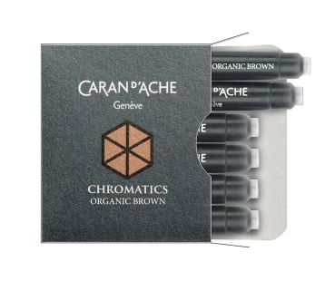 CARAN D'ACHE Tintenpatrone 8021.049 Organic Brown 6 Stück