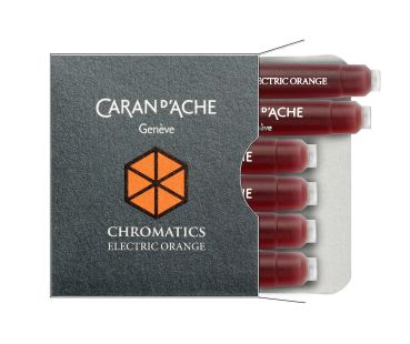 CARAN D'ACHE Tintenpatrone 8021.052 Electric Orange 6 Stück