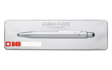 CARAN D'ACHE Kugelschreiber 849 Original 849.069 aluminium, mit Metalletui