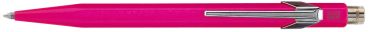 CARAN D'ACHE Kugelschreiber 849 Metall 849.090 rosa, refill, Schrift blau