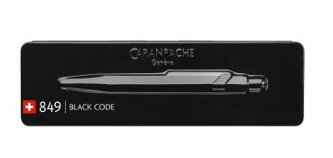 CARAN D'ACHE Kugelschreiber 849 Black Code 849.496 schwarz, mit Metalletui