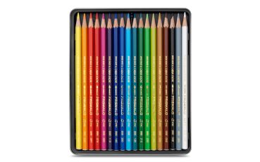 CARAN D'ACHE Farbstifte Prismalo 3mm 999.318 ass. in Metallsch. 18 Stück