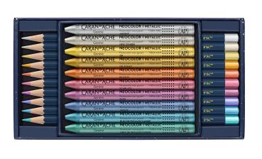 CARAN D'ACHE Farbstifte + Neocolor Set CC3000.024 Cosmic 20 Stück