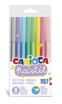 CARIOCA Fasermaler Pastell 004309 ass. 8 Stück