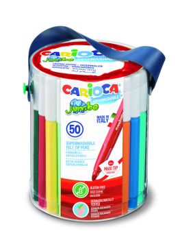 CARIOCA Fasermaler Jumbo 3613 ass. 50 Stück