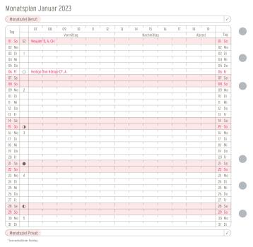 CHRONOPLAN Monatsplan 2024 50514Z.24 ausklappbar