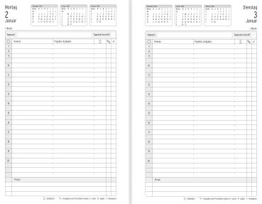 CHRONOPLAN Chronobook Business 2024 50814Z.24 A5, schwarz, 1T/1S