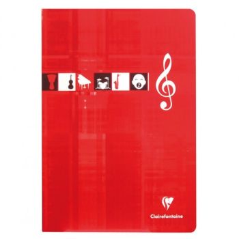 CLAIREFONTAINE Musikheft A4 3114 weiss 24 Blatt