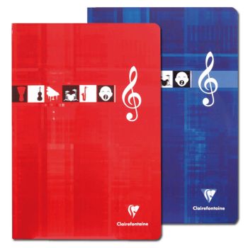 CLAIREFONTAINE Musikheft A4 3117 weiss 24 Blatt