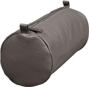 CLAIREFONTAINE Schlamperetui AgeBag 22x8cm 77035C grau, rund, Leder