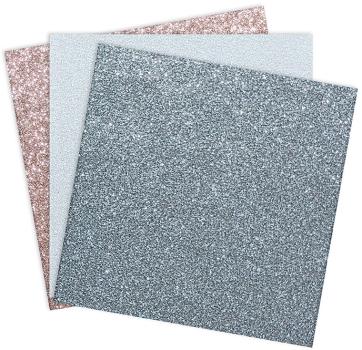 CLAIREFONTAINE Schneidepapier 30.5x30.5cm 95735C glitter, 250g 6 Blatt