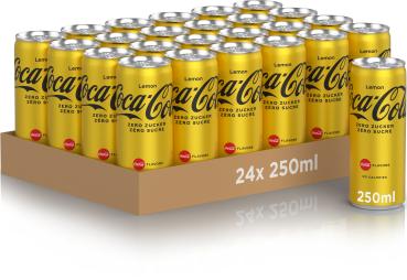 COCA COLA Lemon Zero, Alu 129400001286 25 cl, 24 Stk.