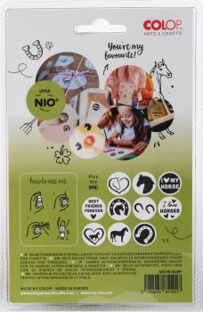 COLOP Stempel 154845 Little NIO Handmade Pferde