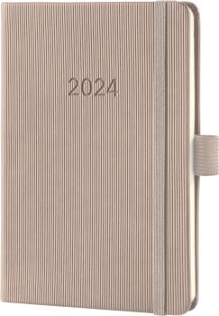 CONCEPTUM Wochenkalender 2024 C2461 taupe , 2S/1W, HC, A6