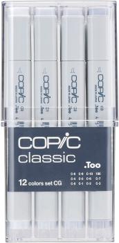 COPIC Marker Classic 20075151 Grau-Set CG, 12 Stück