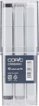 COPIC Marker Classic 20075153 Grau-Set TG, 12 Stück