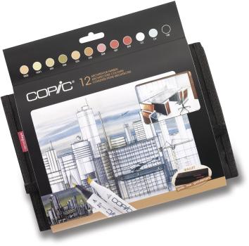 COPIC Marker Classic 20075731 Wallet Architektur, 12 Stück