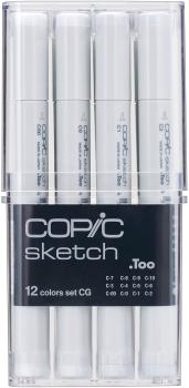 COPIC Marker Sketch 21075151 Grau-Set CG, 12 Stück