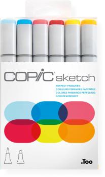 COPIC Marker Sketch 21075661 Set Perfect Primaries,6 Stück