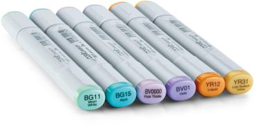 COPIC Marker Sketch 21075667 Set Pale Pastels, 6 Stück